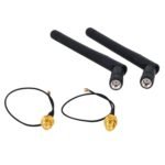 Antena 3dBi RP-SMA P/ Módulo Wemos D1 PRO +pigtail